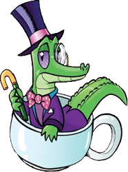 Size: 222x298 | Tagged: safe, artist:pencils, idw, gummy, alligator, spoiler:comic, spoiler:comic69, background removed, bowtie, clothes, hat, like a sir, male, monocle, official comic, simple background, suit, top hat, transparent background