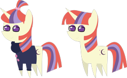 Size: 8490x5181 | Tagged: safe, artist:sketchmcreations, moondancer, absurd resolution, clothes, glasses, inkscape, pointy ponies, simple background, sweater, transparent background, vector