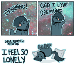 Size: 500x471 | Tagged: safe, artist:lonelycross, marble pie, pony, ask lonely inky, comic, dream, i'm so alone, lonely inky