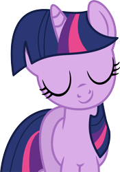 Size: 9348x13322 | Tagged: safe, artist:cyanlightning, twilight sparkle, pony, .svg available, absurd resolution, cute, eyes closed, simple background, solo, transparent background, twiabetes, vector