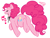 Size: 1280x960 | Tagged: safe, artist:collaredginger, pinkie pie, earth pony, pony, chubby, collar, eyes closed, plump, singing, solo, underhoof