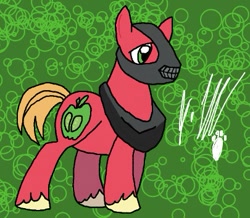 Size: 405x353 | Tagged: safe, artist:antiwrathman, big macintosh, earth pony, pony, bane, batman, male, stallion