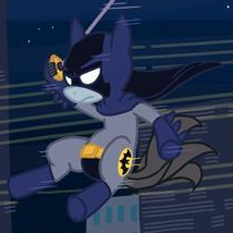 Size: 214x214 | Tagged: safe, earth pony, pony, batman, ponified, solo