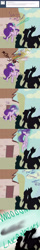 Size: 1280x7928 | Tagged: safe, artist:randythealicorn, discord, eris, starlight glimmer, pony, unicorn, absurd resolution, ask, batman, batmare, laser, rule 63, tumblr, tumblr comic