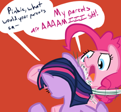 Size: 1300x1200 | Tagged: safe, artist:tess, derpibooru import, pinkie pie, twilight sparkle, earth pony, pony, amish, batman, greatest internet moments, meme, my parents are dead