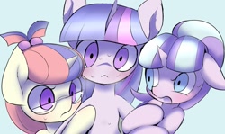 Size: 1023x611 | Tagged: safe, artist:skippy_the_moon, moondancer, starlight glimmer, twilight sparkle, pony, unicorn, female, glasses, lesbian, ot3, shipping, twidancer, twistardancer, twistarlight