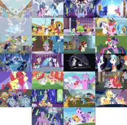 Size: 800x787 | Tagged: safe, screencap, aloe, apple bloom, applejack, berry punch, berryshine, big daddy mccolt, big macintosh, button mash, carrot cake, cherry jubilee, coco pommel, coloratura, comet tail, crimson cream, cup cake, dance fever, discord, dj pon-3, double diamond, fashion statement, fluttershy, gilda, greenhoof hooffield, hugh jelly, leadwing, lemon hearts, lotus blossom, ma hooffield, marble pie, mare e. belle, matilda, merry may, minuette, moondancer, night glider, octavia melody, party favor, pinkie pie, pokey pierce, princess luna, rainbow dash, rainbowshine, rarity, sassy saddles, scootaloo, smooze, spike, starlight glimmer, sugar belle, sunshower raindrops, sweetie belle, thunderlane, trouble shoes, truffle shuffle, twilight sparkle, twilight sparkle (alicorn), vinyl scratch, alicorn, dragon, earth pony, griffon, pegasus, pony, unicorn, amending fences, appleoosa's most wanted, bloom and gloom, brotherhooves social, canterlot boutique, castle sweet castle, crusaders of the lost mark, do princesses dream of magic sheep, hearthbreakers, made in manehattan, make new friends but keep discord, party pooped, princess spike (episode), rarity investigates, scare master, season 5, slice of life (episode), tanks for the memories, the cutie map, the cutie re-mark, the hooffields and mccolts, the lost treasure of griffonstone, the mane attraction, the one where pinkie pie knows, what about discord?, animated, applelion, astrodash, athena sparkle, carrot cup, clothes, collage, cutie mark crusaders, equal four, female, friends are always there for you, gifs, hooffield family, male, mane seven, mane six, mare, mccolt family, shipping, straight, wacky waving inflatable tube ponk, wacky waving inflatable tube pony, wall of tags