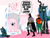 Size: 350x267 | Tagged: safe, derpibooru import, queen chrysalis, oc, oc:fluffle puff, changeling, changeling queen, batcave, batman, canon x oc, chrysipuff, crossover, derpibooru, female, fun cave, lesbian, plushie, robin, shipping