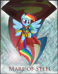 Size: 638x815 | Tagged: safe, artist:supersheep64, derpibooru import, rainbow dash, pegasus, pony, fanfic art, solo, superman