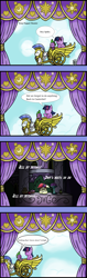 Size: 2019x6390 | Tagged: safe, artist:mangameister, moondancer, spike, twilight sparkle, dragon, chariot, pony puppet theater, royal guard