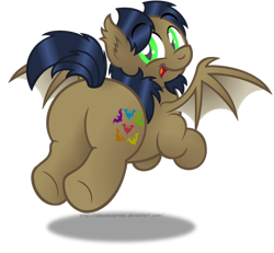 Size: 1024x948 | Tagged: safe, artist:aleximusprime, oc, oc only, oc:alex the chubby pony, bat pony, pony, bat ponified, chubby, cute, flying, looking back, plump, plumped up plots, ponysona, race swap, simple background, slit eyes, solo, transparent background, wings