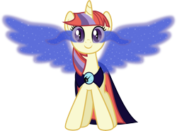 Size: 8823x6531 | Tagged: safe, artist:osipush, moondancer, pony, unicorn, absurd resolution, artificial wings, augmented, corrupted, dark magic, magic, magic wings, simple background, solo, sombra eyes, transparent background, vector, wings