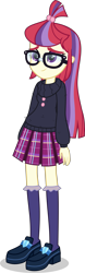 Size: 1555x5000 | Tagged: safe, artist:xebck, moondancer, equestria girls, clothes, crystal prep academy uniform, equestria girls-ified, school uniform, simple background, solo, transparent background, vector