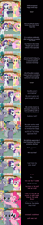 Size: 3296x17212 | Tagged: safe, artist:mlp-silver-quill, apple bloom, applejack, big macintosh, blossomforth, cheerilee, cloudchaser, diamond tiara, dj pon-3, flitter, fluttershy, limestone pie, marble pie, maud pie, moondancer, pinkie pie, rarity, scootaloo, spitfire, starlight glimmer, sweetie belle, thunderlane, twilight sparkle, vinyl scratch, oc, oc:clutterstep, earth pony, pegasus, pony, unicorn, comic:pinkie pie says goodnight, cake, caramel apple, comic, cotton candy, cutie mark, cutie mark crusaders, disguise, female, filly, fluttershy suit, food, hug, limetsun pie, male, marblemac, milkshake, shipping, smiling, stallion, straight, the cmc's cutie marks, tsundere, when she smiles