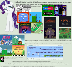 Size: 1515x1404 | Tagged: safe, artist:arima, artist:botchos, artist:herooftime1000, artist:quickfixbrony, artist:rydelfox, artist:snivian moon, apple bloom, derpy hooves, dinky hooves, discord, dj pon-3, flash sentry, fluttershy, moondancer, nightmare moon, octavia melody, pinkie pie, princess cadance, princess celestia, princess luna, rainbow dash, rarity, sunset shimmer, sweetie belle, trixie, twilight sparkle, vinyl scratch, alicorn, earth pony, parasprite, pegasus, pony, unicorn, a link to the past, dr pinkie, earthbound, equestriabound, filly fantasy vi, game boy, generosity, legend of derpy, nintendo, nintendo entertainment system, pony fantasy vi, rom hack, super fluttershy land 2, super mario all-stars, super mario bros., super mario bros. 2, super mario bros. 3, super nintendo, the legend of zelda, wall of tags