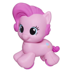 Size: 600x600 | Tagged: safe, pinkie pie, earth pony, pony, chubby, cute, diapinkes, official, playskool, ponk, smiling, solo, toy, weapons-grade cute