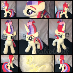 Size: 1600x1600 | Tagged: safe, artist:rubiowolf, moondancer, pony, unicorn, female, irl, mare, photo, plushie