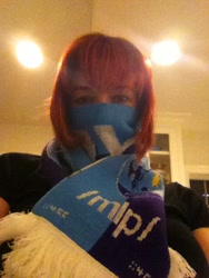 Size: 480x640 | Tagged: safe, /mlp/, /mlp/ scarf, irl, lauren faust, solo