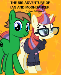 Size: 1304x1608 | Tagged: artist needed, safe, edit, moondancer, oc, oc:ian, pony, fanfic, fanfic art, fanfic cover, iandancer