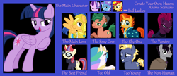 Size: 1024x443 | Tagged: safe, flash sentry, moondancer, princess celestia, shadow lock, star tracker, starlight glimmer, sunburst, sunset shimmer, tempest shadow, timber spruce, trixie, twilight sparkle, twilight sparkle (alicorn), alicorn, earth pony, pegasus, pony, unicorn, equestria girls, my little pony: the movie, bedroom eyes, bisexual, female, flashlight, harem, lesbian, male, meme, ponified, shipping, straight, sunsetsparkle, timbertwi, twiburst, twistarlight, twixie