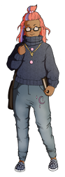 Size: 1024x2743 | Tagged: safe, artist:morganadulac, moondancer, human, book, chubby, cutie mark on clothes, cutie mark on human, dark skin, glasses, humanized, long hair, simple background, transparent background