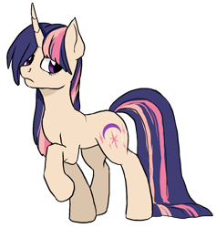 Size: 1342x1414 | Tagged: safe, artist:not-ordinary-pony, derpibooru exclusive, moondancer, pony, unicorn, female, frown, mare, raised hoof, redesign, simple background, solo, transparent background