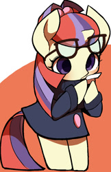 Size: 707x1089 | Tagged: safe, artist:ccc, moondancer, pony, unicorn, female, glasses, mare, solo