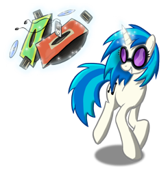 Size: 784x800 | Tagged: safe, artist:paper-pony, dj pon-3, vinyl scratch, pony, unicorn, cassette tape, cd, ipod, record, tape