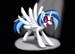 Size: 1920x1408 | Tagged: safe, artist:werdkcub, dj pon-3, vinyl scratch, alicorn, pony, unicorn, alicornified, race swap, vinylcorn