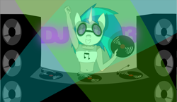 Size: 1723x1000 | Tagged: artist needed, source needed, safe, dj pon-3, vinyl scratch, human, belly button, clothes, deadmau5, female, humanized, mask, solo