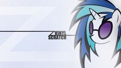 Size: 1920x1080 | Tagged: safe, artist:sandwichhorsearchive, dj pon-3, vinyl scratch, pony, unicorn, female, horn, mare, wallpaper, white coat