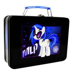 Size: 1000x1000 | Tagged: safe, dj pon-3, vinyl scratch, pony, irl, lunchbox, merchandise, photo