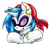 Size: 591x538 | Tagged: safe, artist:feniiku, dj pon-3, vinyl scratch, pony, unicorn, bandana, earring, pirate