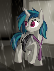 Size: 650x862 | Tagged: safe, artist:zedrin, dj pon-3, vinyl scratch, pony, unicorn, female, horn, mare, necktie, white coat