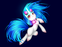 Size: 2000x1500 | Tagged: safe, artist:vardastouch, dj pon-3, vinyl scratch, pony, unicorn, female, mare, solo, two toned mane, white coat