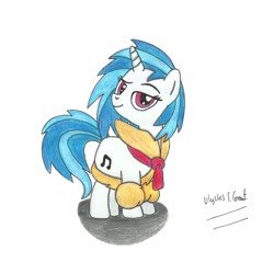 Size: 900x900 | Tagged: safe, artist:ulyssesgrant, dj pon-3, vinyl scratch, pony, unicorn, bathrobe, clothes, cute, robe, spa