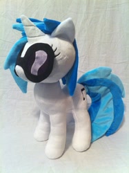 Size: 1936x2592 | Tagged: safe, artist:planetplush, dj pon-3, vinyl scratch, glasses, irl, photo, plushie, solo