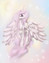 Size: 4500x5700 | Tagged: safe, artist:zedrin, princess celestia, alicorn, pony, absurd resolution, female, horn, mare, solo