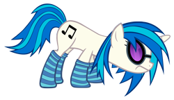 Size: 5000x2885 | Tagged: safe, artist:jjbanton, dj pon-3, vinyl scratch, pony, unicorn, angry, clothes, female, glasses, hooves, horn, mare, simple background, socks, solo, standing, striped socks, sunglasses, transparent background, vector
