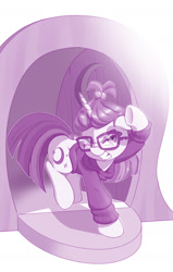 Size: 1000x1570 | Tagged: safe, artist:dstears, moondancer, pony, unicorn, female, glasses, mare, solo