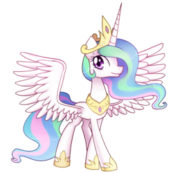 Size: 1300x1300 | Tagged: safe, artist:solar-slash, princess celestia, alicorn, pony, crown, female, horn, mare, solo