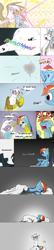 Size: 775x3600 | Tagged: safe, artist:thestoicmachine, gilda, princess celestia, rainbow dash, alicorn, griffon, pegasus, pony, comic, rainbow wake