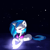 Size: 1181x1181 | Tagged: safe, artist:affanita, dj pon-3, vinyl scratch, pony, unicorn, headphones, solo