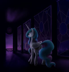 Size: 967x1000 | Tagged: safe, artist:grayma1k, princess celestia, alicorn, pony, female, solo