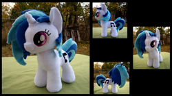 Size: 1749x977 | Tagged: safe, artist:fireflytwinkletoes, dj pon-3, vinyl scratch, filly, irl, photo, plushie, solo