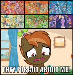 Size: 1134x1154 | Tagged: safe, artist:jan, edit, edited screencap, screencap, aloe, angel bunny, apple bloom, autumn blaze, babs seed, berry punch, berryshine, big macintosh, bon bon, bow hothoof, braeburn, bright mac, burnt oak, button mash, capper dapperpaws, carrot cake, cheerilee, cheese sandwich, cherries jubilee, cherry jubilee, clear sky, cloudy quartz, coco pommel, coloratura, cranky doodle donkey, cup cake, daring do, derpy hooves, diamond tiara, discord, dj pon-3, doctor whooves, double diamond, fancypants, featherweight, flam, flash magnus, flash sentry, flim, gabby, gallus, garble, gentle breeze, gilda, goldie delicious, grand pear, granny smith, igneous rock pie, iron will, limestone pie, lotus blossom, lyra heartstrings, marble pie, matilda, maud pie, mayor mare, meadowbrook, mistmane, moondancer, mudbriar, night glider, night light, nurse redheart, ocellus, octavia melody, opalescence, owlowiscious, pear butter, pharynx, photo finish, pipsqueak, plaid stripes, posey shy, pound cake, prince rutherford, princess cadance, princess celestia, princess ember, princess flurry heart, princess luna, pumpkin cake, quibble pants, rainbow dash, rockhoof, roseluck, rumble, saffron masala, sandbar, sassy saddles, scootaloo, shining armor, silver spoon, silverstream, smolder, snails, snips, soarin', somnambula, spitfire, starlight glimmer, stygian, sugar belle, sunburst, sunset shimmer, sweetie belle, sweetie drops, tank, thorax, thunderlane, tree hugger, trouble shoes, twilight sparkle, twilight sparkle (alicorn), twilight velvet, twist, vinyl scratch, wind sprint, windy whistles, winona, yona, zecora, zephyr breeze, zippoorwhill, alicorn, breezie, changedling, changeling, earth pony, pegasus, pony, unicorn, the last problem, buttercup, button's adventures, buttonbuse, caption, crying, cutie mark crusaders, everycreature, everypony, flim flam brothers, image macro, impact font, juice, juice box, king thorax, meme, prince pharynx, rara, sad, spa twins, teary eyes, text, the magic of friendship grows, they forgot about me, wall of tags