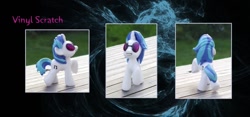 Size: 995x465 | Tagged: safe, artist:kaizerin, dj pon-3, vinyl scratch, pony, custom, glasses, irl, photo, solo, toy