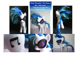 Size: 2850x2150 | Tagged: safe, artist:panzerific, dj pon-3, vinyl scratch, brushable, custom, glasses, irl, photo, solo, toy