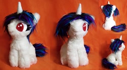 Size: 904x500 | Tagged: safe, artist:voodoo-tiki, dj pon-3, vinyl scratch, irl, photo, plushie, toy