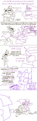 Size: 600x1949 | Tagged: safe, artist:the weaver, discord, princess celestia, twilight sparkle, alicorn, pony, comic, doll, pony dolls, simple background, white background